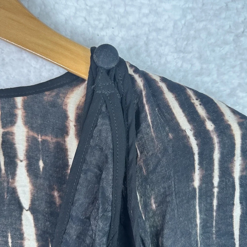 HarvBella by Exotic Tie‎ Dye Convertible Drape Cardigan Boho Wrap Jacket - Picture 9 of 15